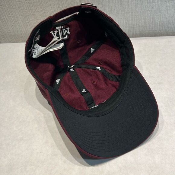 adidas Texas A&M University Hat Cap Maroon Embroidered Adjustable - Picture 7 of 10